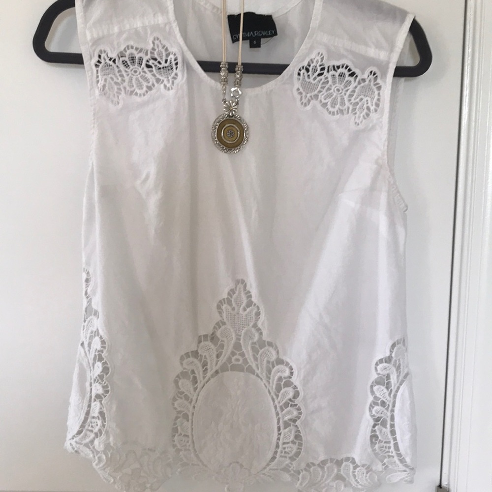 White lace blouse